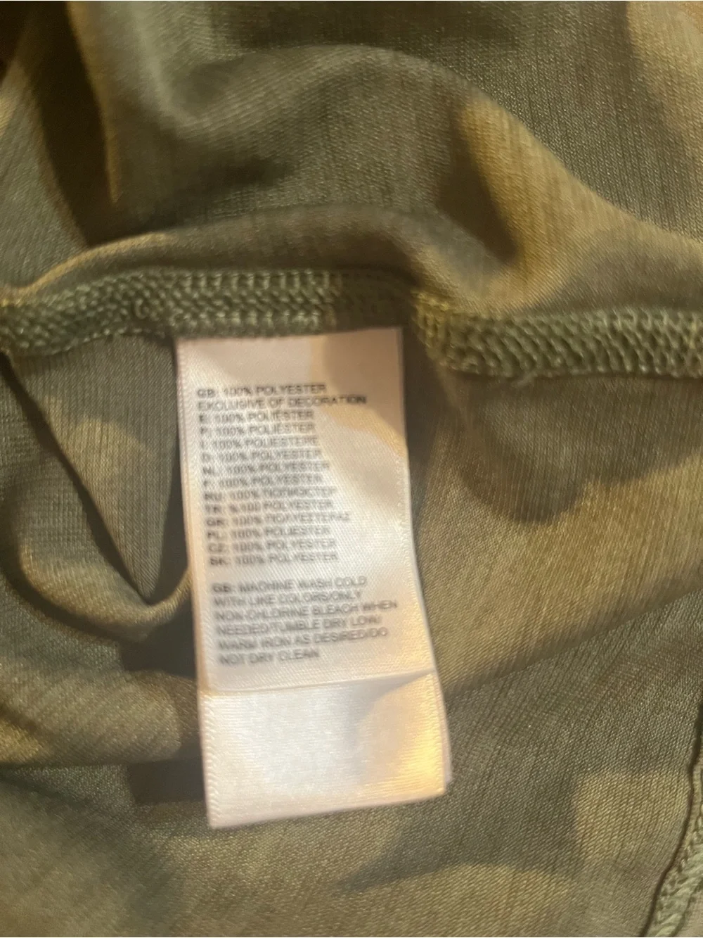 The North Face Flashdry V Neck Short Sleeve Olive Green Women’s Shirt Size M - Picture 6 of 9